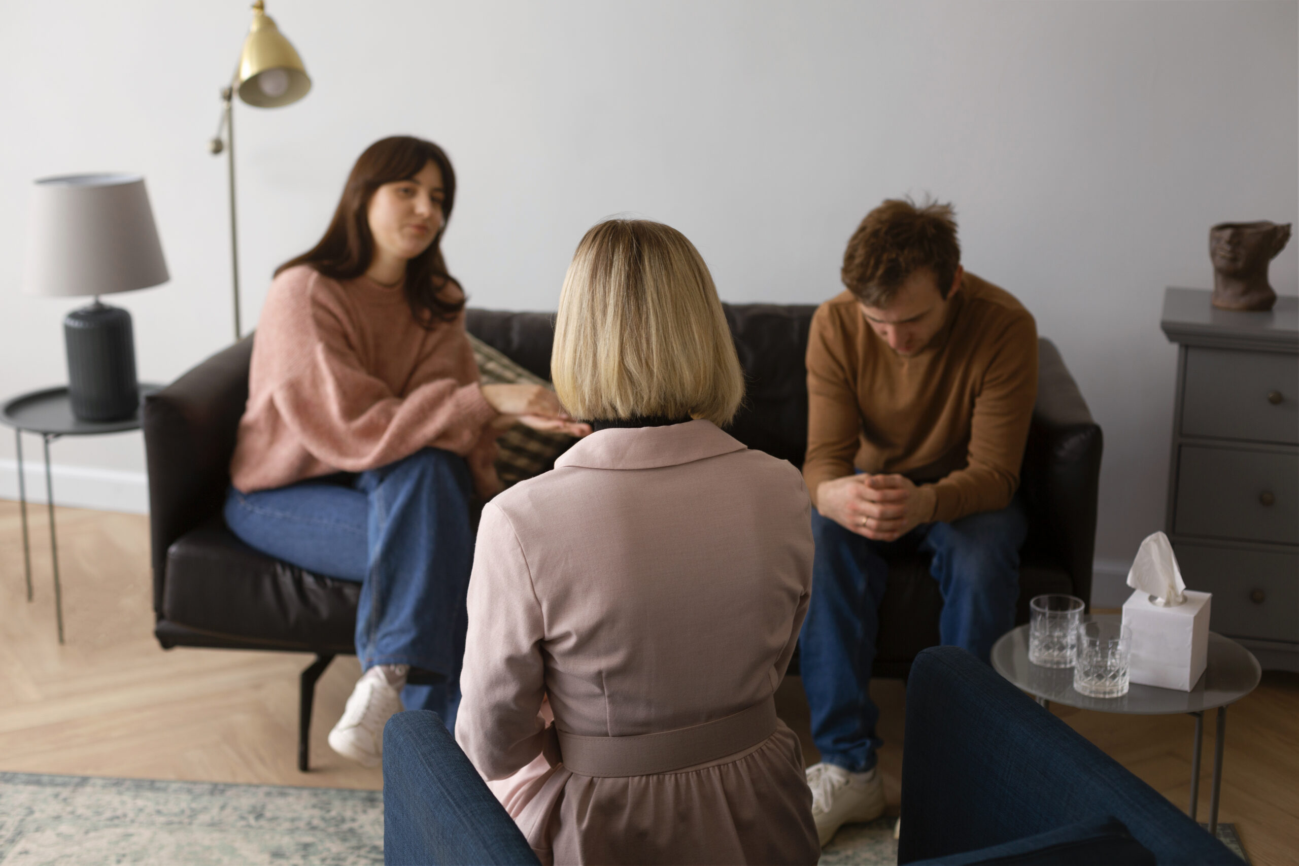 Full Shot Couple Undergoing Therapy Scaled